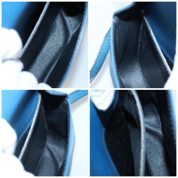 LOUIS VUITTON Epi Saint Cloud PM Shoulder Bag Blue M52195 LV Auth 142273 - Picture 16 of 16